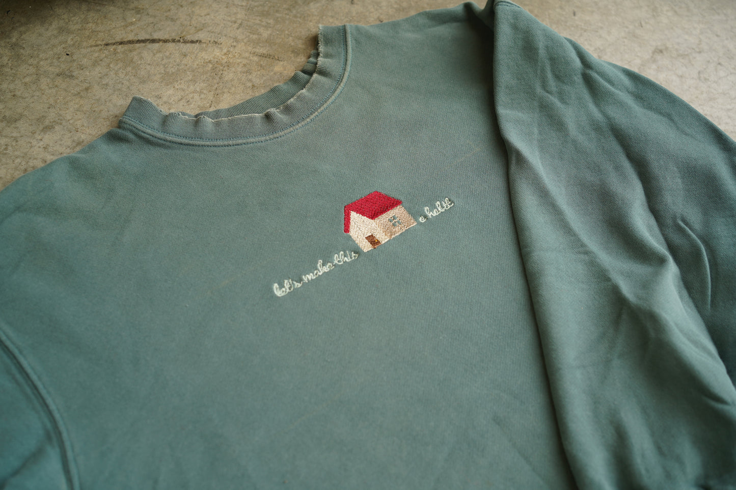 (S) Embroidered Sweatshirt (House a Habit)