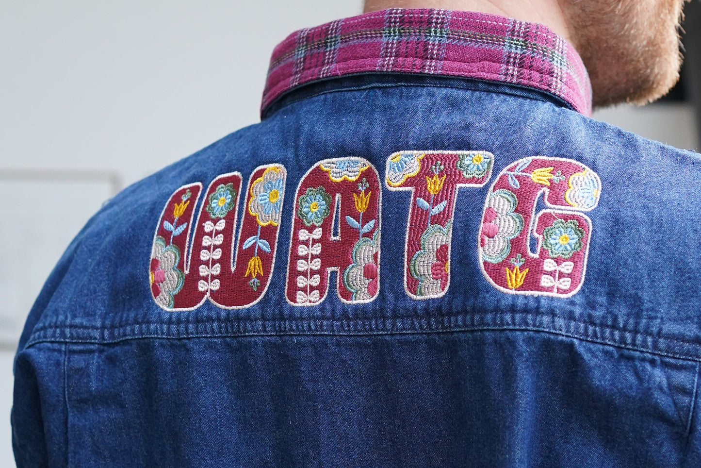 (XL) Embroidered Denim Shirt (Scandinavian WATG)