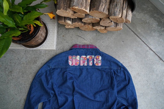 (XL) Embroidered Denim Shirt (Scandinavian WATG)