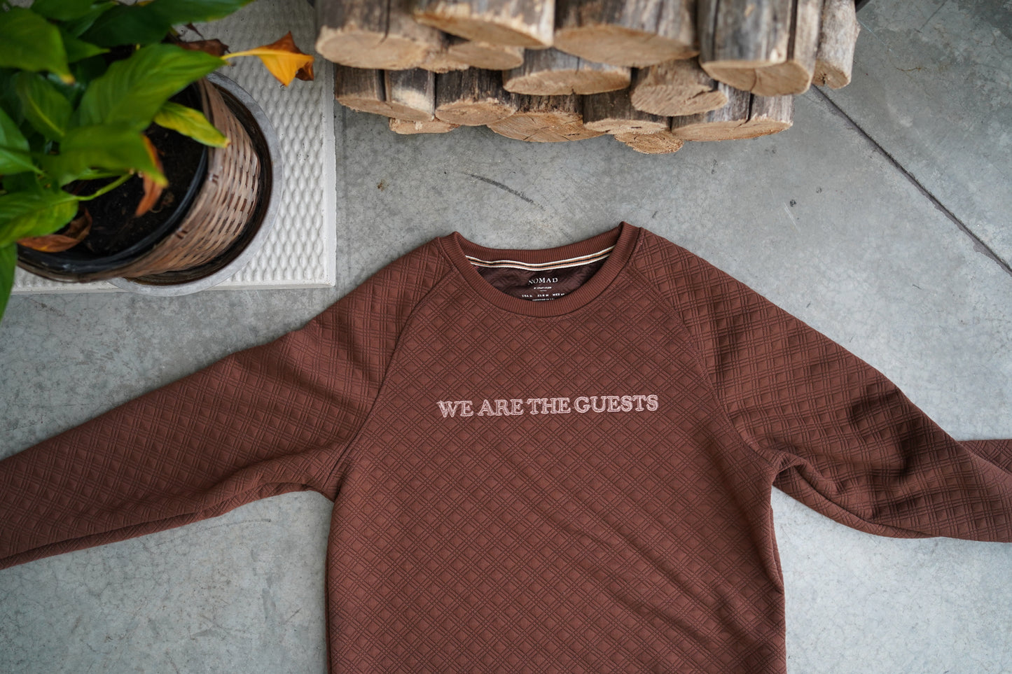 (S) Embroidered Quilted Long Sleeve
