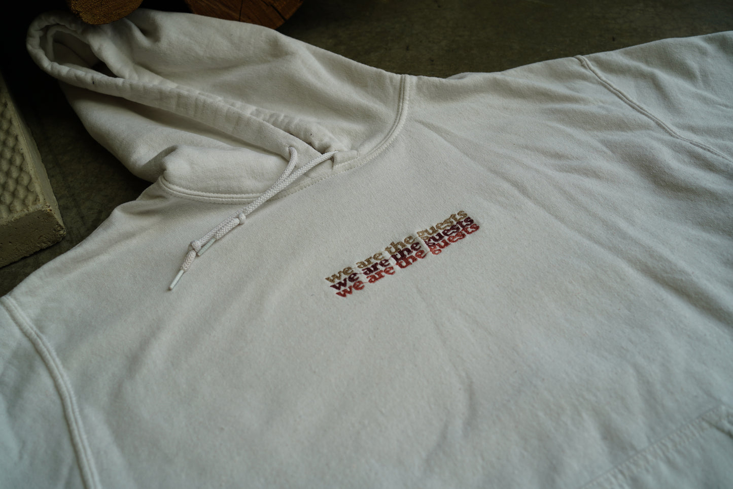 (M) Embroidered Women's Sweatshirt (Floral Back Panel)