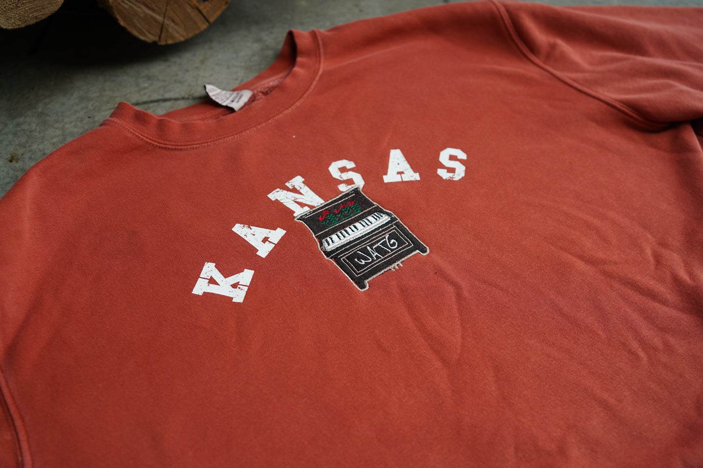 (XL) Embroidered Sweatshirt (Kansas WATG Piano)