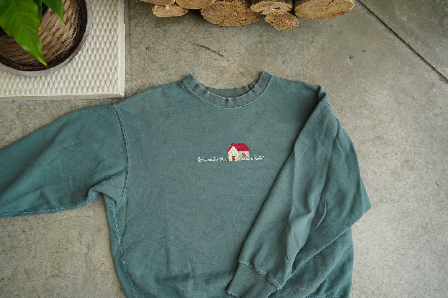 (S) Embroidered Sweatshirt (House a Habit)