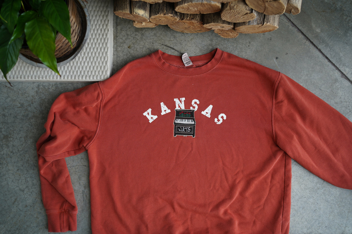 (XL) Embroidered Sweatshirt (Kansas WATG Piano)