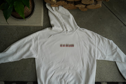 (M) Embroidered Women's Sweatshirt (Floral Back Panel)